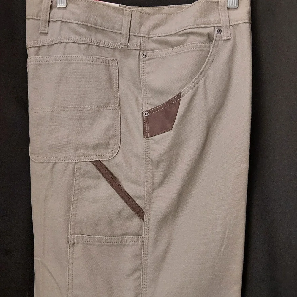 Wrangler Workwear Mens Utility Pants 44x30 Tan Khaki Regular Fit 112345580 NWT